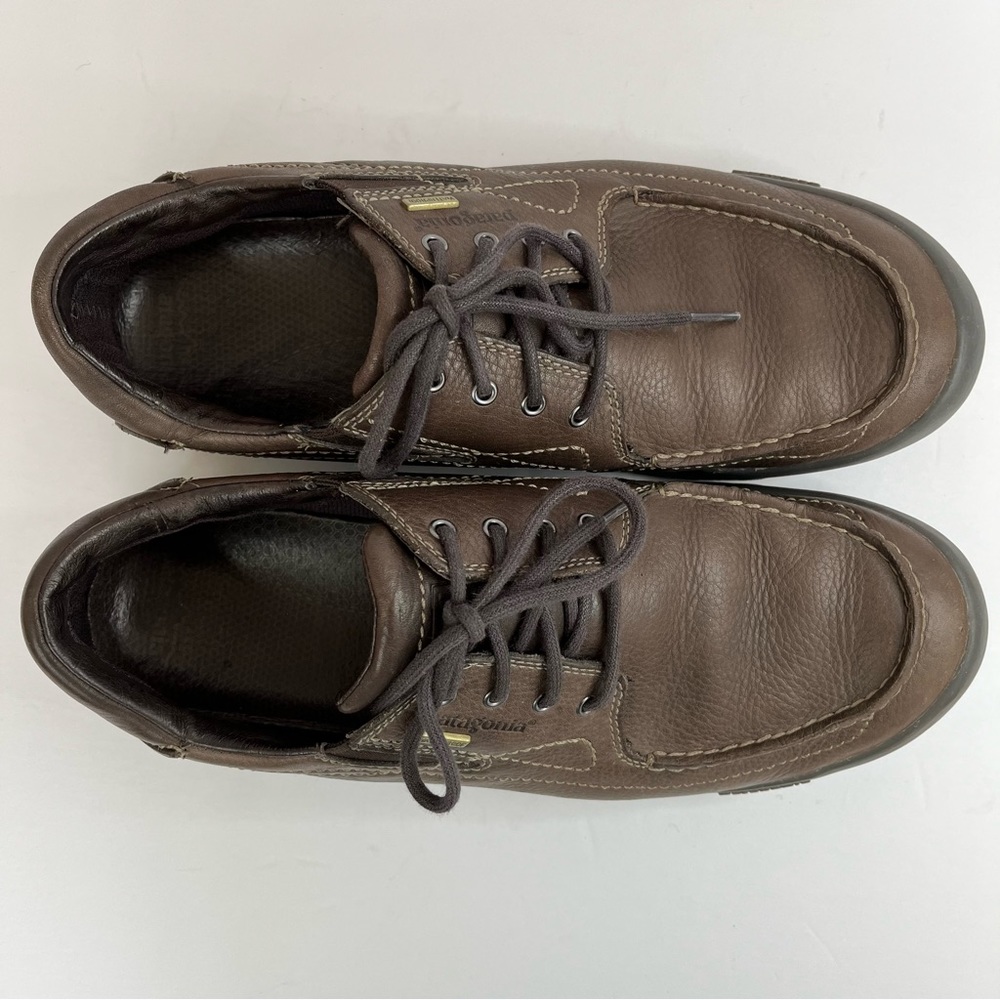 Patagonia Brown Leather Lace-Up Oxfords - Picture 4 of 10